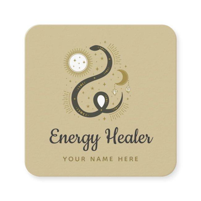 Mystic Snake Crystal Healing Sun & Moon Celestial Square