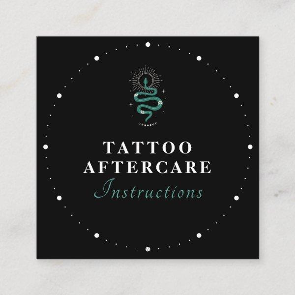 Mystic Snake Green Tattoo Aftercare Instructions S Square