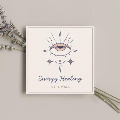 Mystic Spiritual Third Eye Cosmic Energy Healing Square