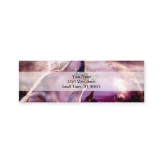 Mystic Wolf Howling at The Moon Mini