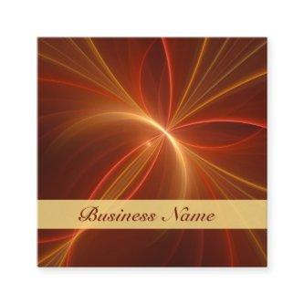Mystical Abstract Fractal Modern Warm Colors Name Square