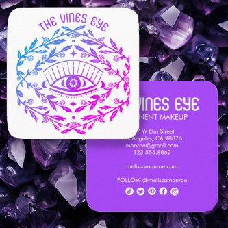 Mystical Eye Roses Vines Magical Boho  Square