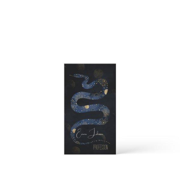 Mystical Gold Blue Serpent Galaxy Design