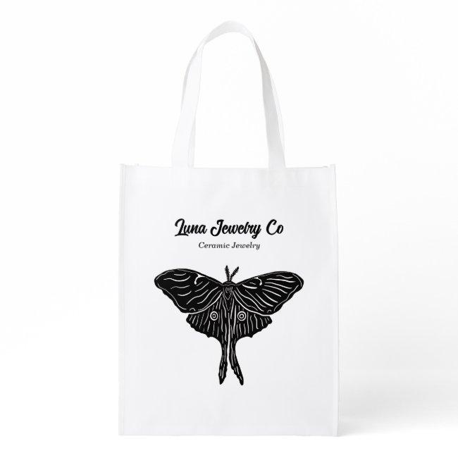 Mystical Luna Moth Business Grocery Bag