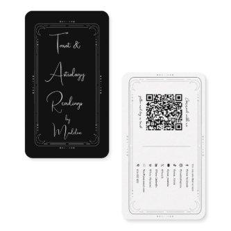 Mystical Tarot Reader Silver Social Media QR Code