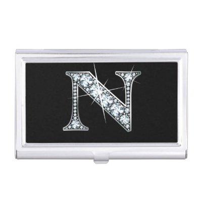 N Faux-"Diamond Bling"  Holder