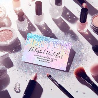 Nail Artist Makeup  Pink Holograph Diamond  Drip