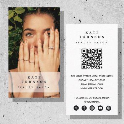 Nail Beaty Salon Makeup Artist Photo QR Code