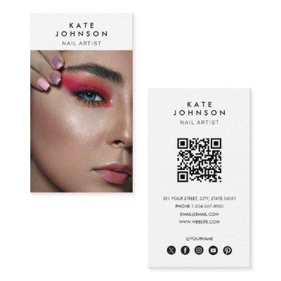 Nail Salon Makeup Artist Photo QR Code