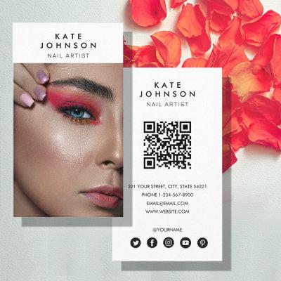 Nail Salon Makeup Artist Photo QR Code