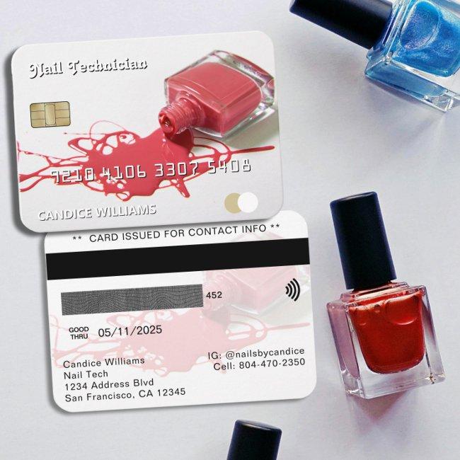 Nail Tech Polish Credit Debit