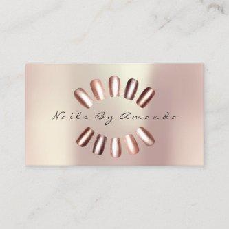 Nails Artist Spark Pearly Rose Gold Beauty Pastel