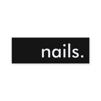 nails. loyalty punch card