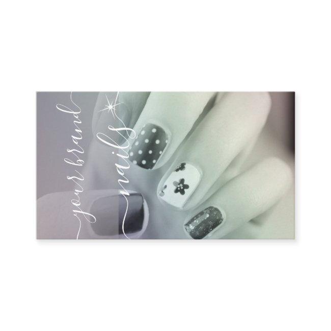 Nails Photo Template Calligraphy Signature Elegant
