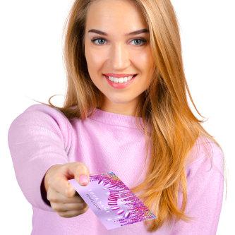 Nails Salon  Manicurist Drips Holographic Purple