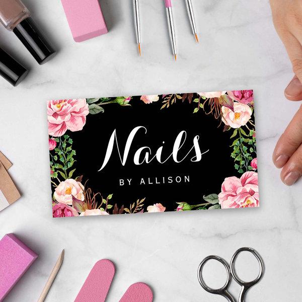 Nails Salon Nail Technician Romantic Floral Wrap
