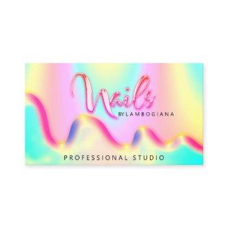 Nails Studio Logo Holograph QR Code Unique
