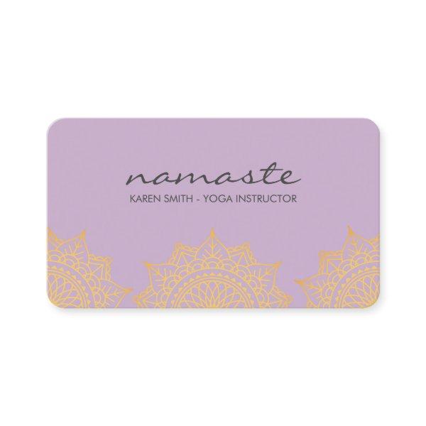 Namaste Yoga Tribal Pattern with lotus position