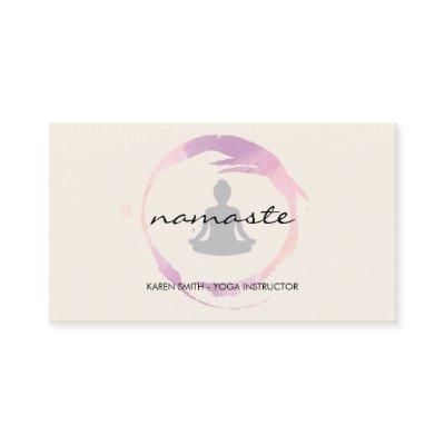 Namaste Yoga Tribal Pattern with lotus position