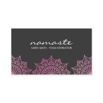 Namaste Yoga Tribal Pattern with lotus position