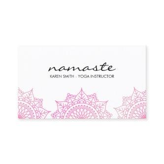 Namaste Yoga Tribal Pattern with lotus position