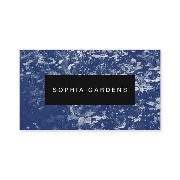 Name Plate - Plants - Cyanotype Style