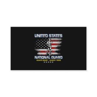 National Guard Veteran Always Ready American Flag