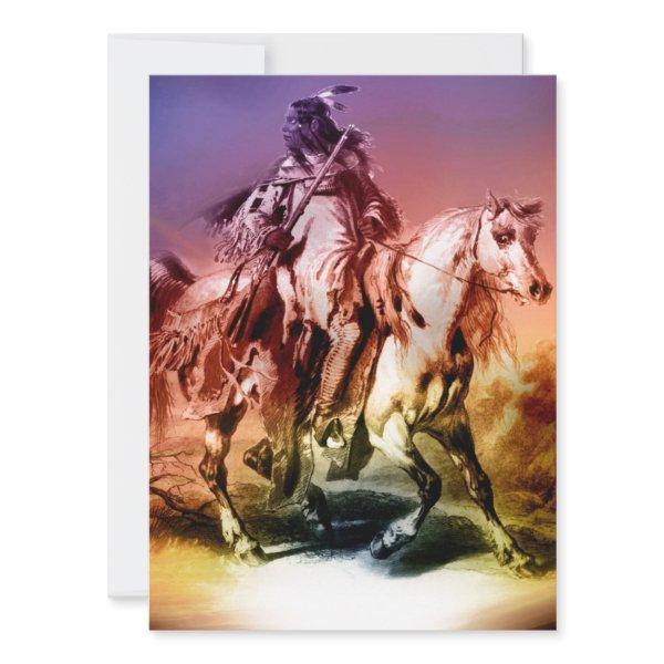 Native American Invitation Card