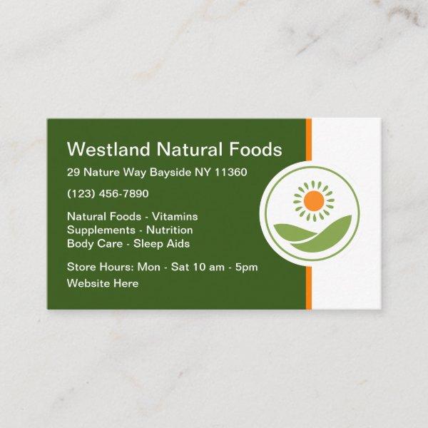 Natural Foods And Nutrition Store