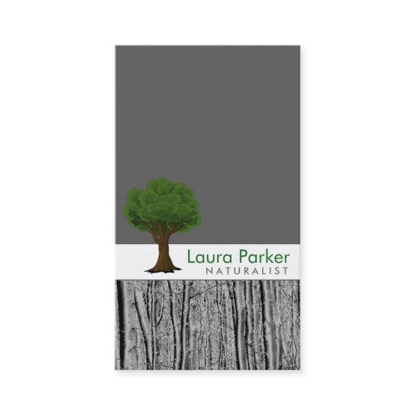 Natural Forest Black Tree Logo Care Landscape Lawn
