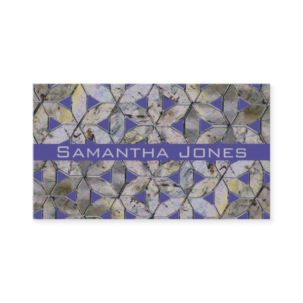 Natural Gray Stone Mosaic pattern flower of life
