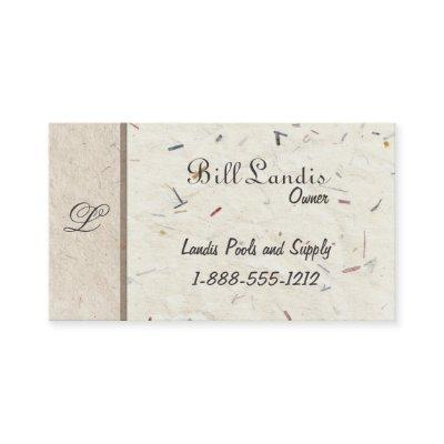 Natural Pressed Paper - Handmade Papers