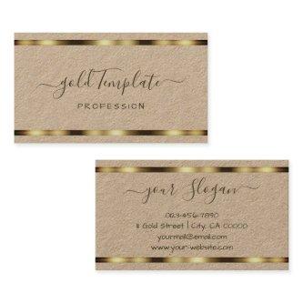 Natural Rustic Gold Decor Signature Handlettering