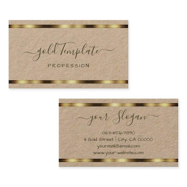 Natural Rustic Gold Decor Signature Handlettering