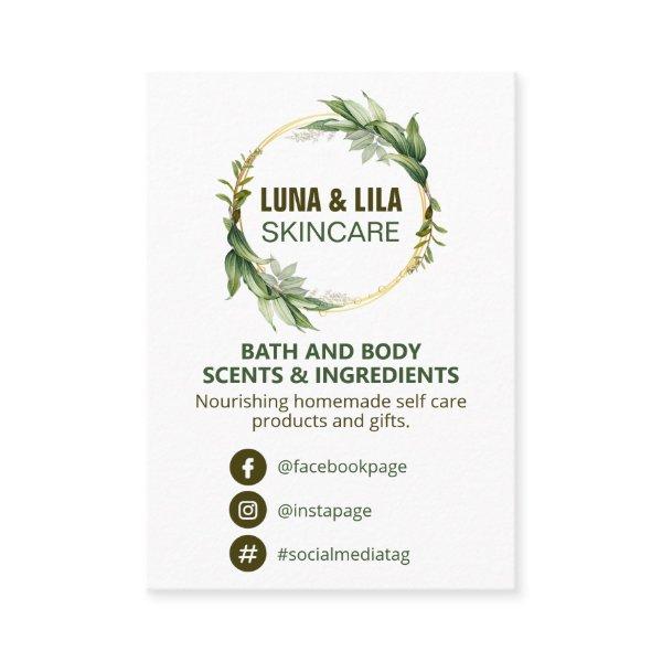 Natural Spa Ingredient Product List