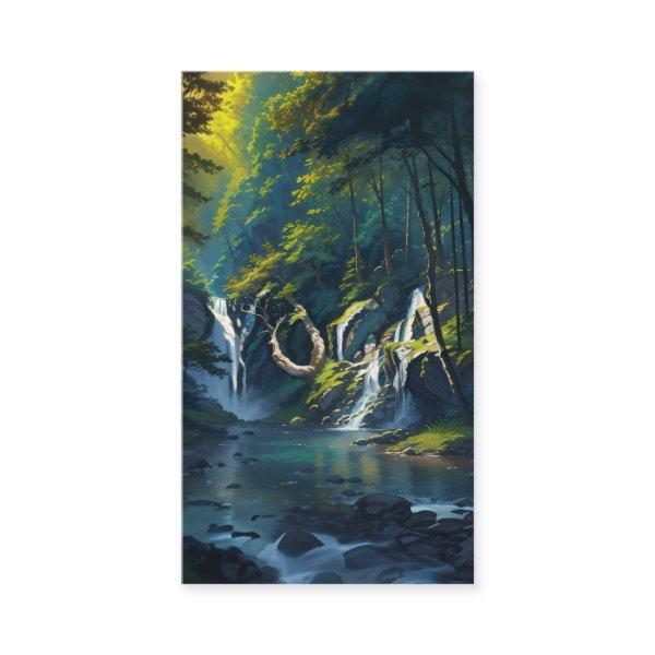 Nature Forest YOGA Hidden Text Meditation Teacher