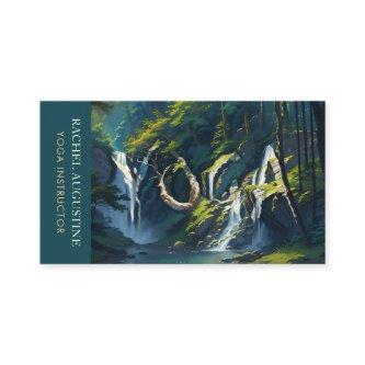 Nature Forest YOGA Hidden Text Meditation Teacher