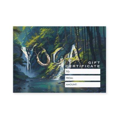 Nature Forest YOGA Hidden Text Meditation Teacher  Discount Card