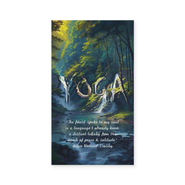 Nature Forest YOGA Hidden Text Reiki Master Quotes