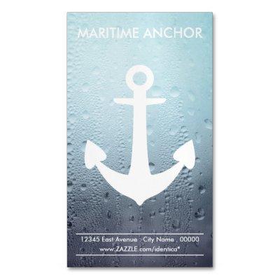 Nautical Anchor Water Drops Magnetic  Magnet