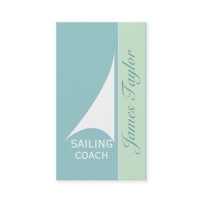 Nautical Aqua Minimal Sail Boat Sailing