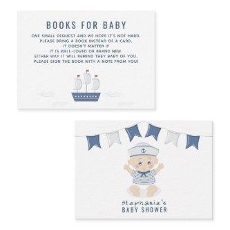 Nautical Baby Boy Baby Shower Books for Baby