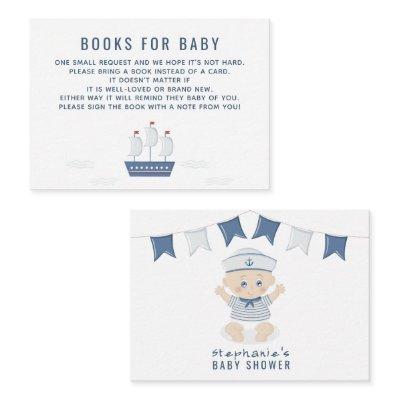 Nautical Baby Boy Baby Shower Books for Baby