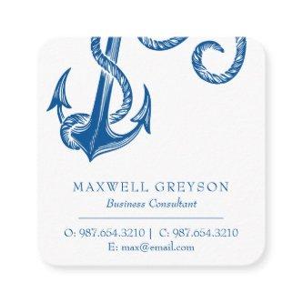 Nautical  Navy Blue Anchor