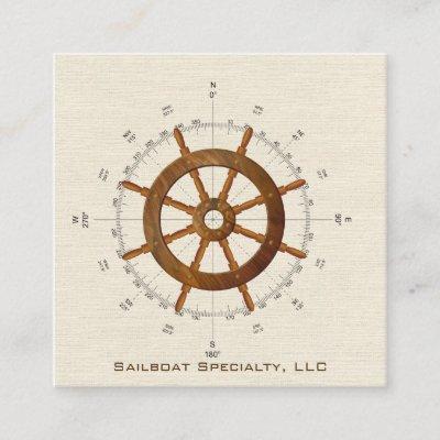 nautical helm and compass business square