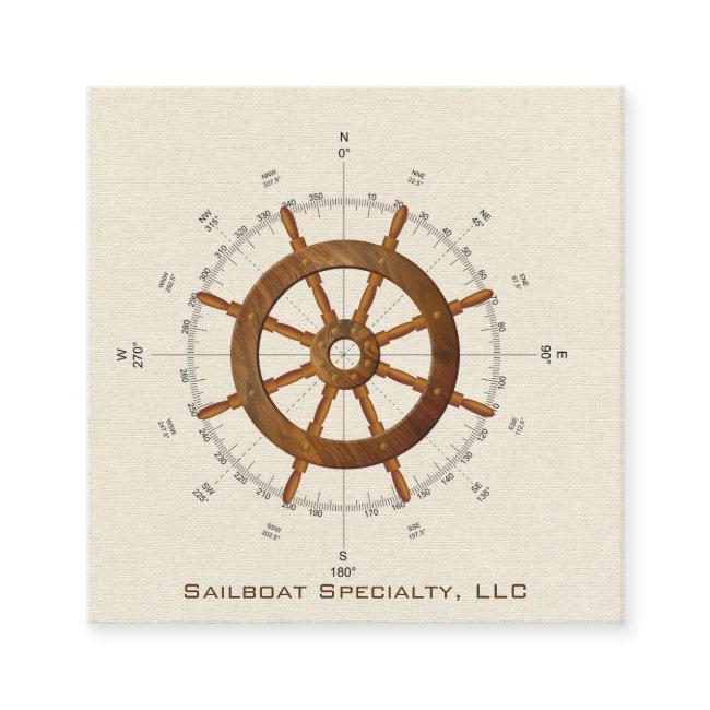 nautical helm and compass business square