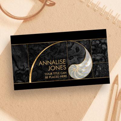 Nautilus Shell - Peal and Black Abalone