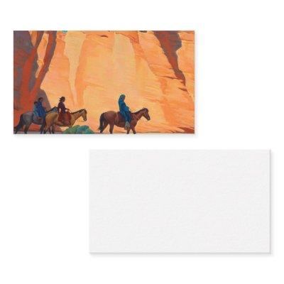 Navajos in a Canyon, 1945 by Maynard Dixon