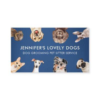 Navy Blue Cute Small Size Dogs Pet Sitter