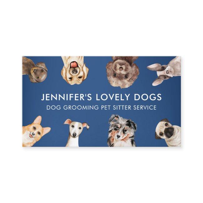 Navy Blue Cute Small Size Dogs Pet Sitter